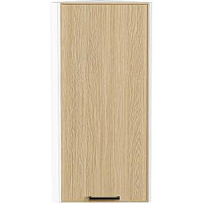 Шкаф верхний торцевой Эйр Real Oak/Белый 920*300*306