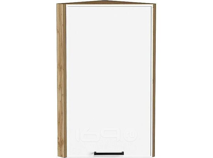 Шкаф верхний торцевой Эйр White Silk/Дуб Вотан 716*300*306