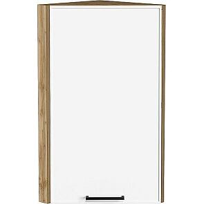 Шкаф верхний торцевой Эйр White Silk/Дуб Вотан 716*300*306