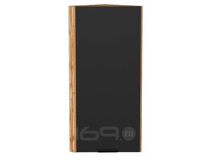 Шкаф верхний торцевой Евро Антрацит Дуб Вотан 920*300*304