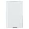 Шкаф верхний торцевой Евро Белый / Белый 716*300*304