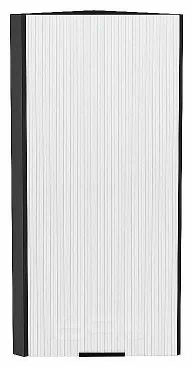 Шкаф верхний торцевой Евро Лайн Белый / Graphite 920*300*304