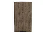 Шкаф верхний торцевой Флэт Brown Casella Oak 2S/Белый 716*300*306