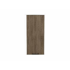 Шкаф верхний торцевой Флэт Brown Casella Oak 2S/Белый 920*300*306
