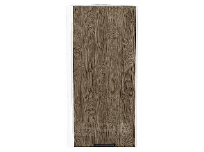 Шкаф верхний торцевой Флэт Brown Casella Oak 2S/Белый 920*300*306