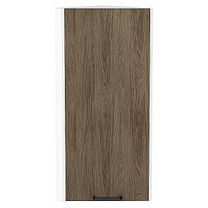 Шкаф верхний торцевой Флэт Brown Casella Oak 2S/Белый 920*300*306