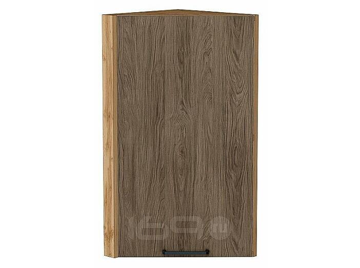 Шкаф верхний торцевой Флэт Brown Casella Oak 2S/Дуб Вотан 716*300*306