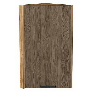 Шкаф верхний торцевой Флэт Brown Casella Oak 2S/Дуб Вотан 716*300*306