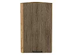 Шкаф верхний торцевой Флэт Brown Casella Oak 2S/Дуб Вотан 716*300*306