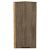 Шкаф верхний торцевой Флэт Brown Casella Oak 2S/Дуб Вотан 920*300*306