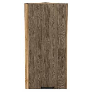 Шкаф верхний торцевой Флэт Brown Casella Oak 2S/Дуб Вотан 920*300*306