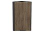 Шкаф верхний торцевой Флэт Brown Casella Oak 2S/Graphite 716*300*306