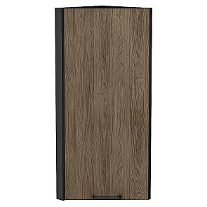 Шкаф верхний торцевой Флэт Brown Casella Oak 2S/Graphite 920*300*306