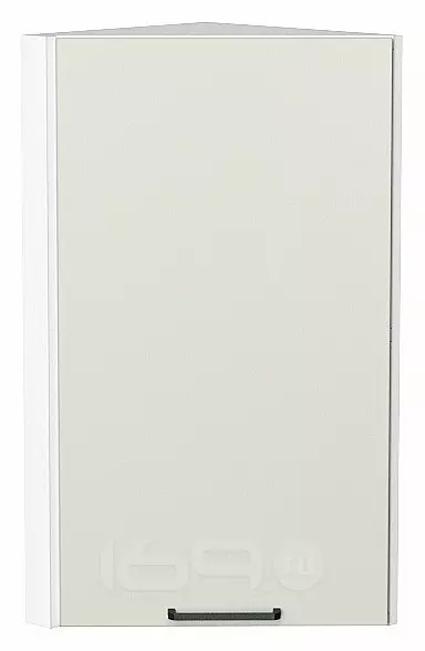 Шкаф верхний торцевой Флэт Cashmere In 2S/Белый 716*300*306
