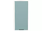 Шкаф верхний торцевой Флэт Grey-green In 2S/Белый 920*300*306