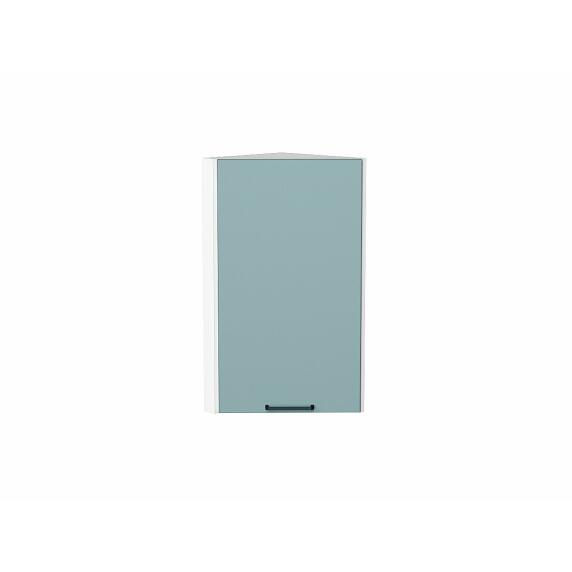 Шкаф верхний торцевой Флэт Grey-green In 2S/Белый 716*300*306