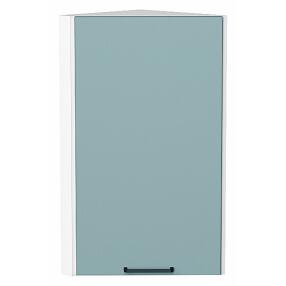 Шкаф верхний торцевой Флэт Grey-green In 2S/Белый 716*300*306