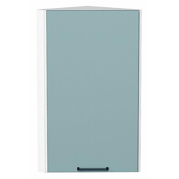 Шкаф верхний торцевой Флэт Grey-green In 2S/Белый 716*300*306