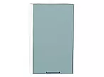 Шкаф верхний торцевой Флэт Grey-green In 2S/Белый 716*300*306