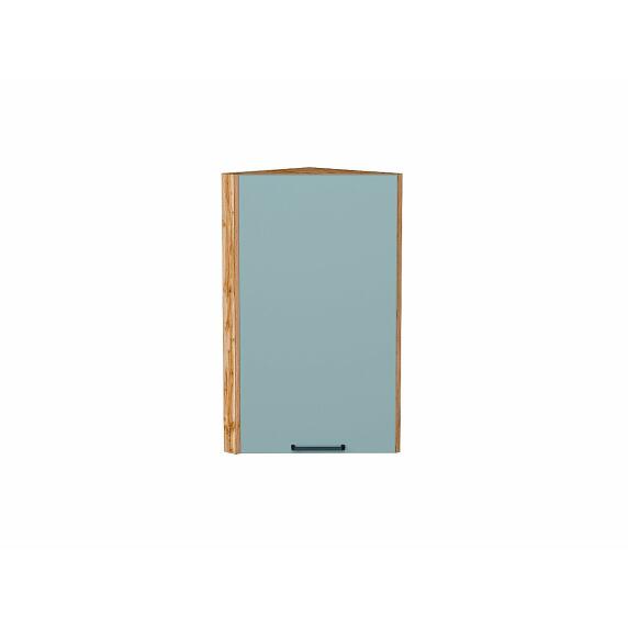 Шкаф верхний торцевой Флэт Grey-green In 2S/Дуб Вотан 716*300*306