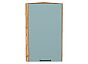 Шкаф верхний торцевой Флэт Grey-green In 2S/Дуб Вотан 716*300*306