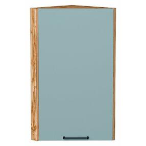 Шкаф верхний торцевой Флэт Grey-green In 2S/Дуб Вотан 716*300*306
