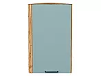 Шкаф верхний торцевой Флэт Grey-green In 2S/Дуб Вотан 716*300*306