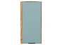 Шкаф верхний торцевой Флэт Grey-green In 2S/Дуб Вотан 920*300*306