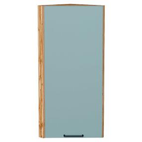Шкаф верхний торцевой Флэт Grey-green In 2S/Дуб Вотан 920*300*306