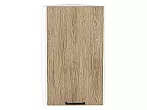 Шкаф верхний торцевой Флэт Natural Casella Oak 2S/Белый 716*300*306