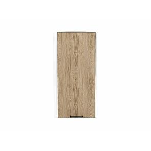 Шкаф верхний торцевой Флэт Natural Casella Oak 2S/Белый 920*300*306