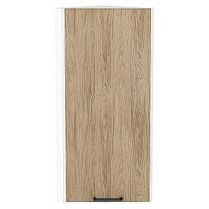 Шкаф верхний торцевой Флэт Natural Casella Oak 2S/Белый 920*300*306