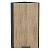 Шкаф верхний торцевой Флэт Natural Casella Oak 2S/Graphite 716*300*306