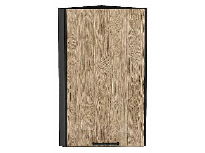 Шкаф верхний торцевой Флэт Natural Casella Oak 2S/Graphite 716*300*306