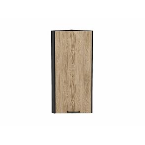 Шкаф верхний торцевой Флэт Natural Casella Oak 2S/Graphite 920*300*306
