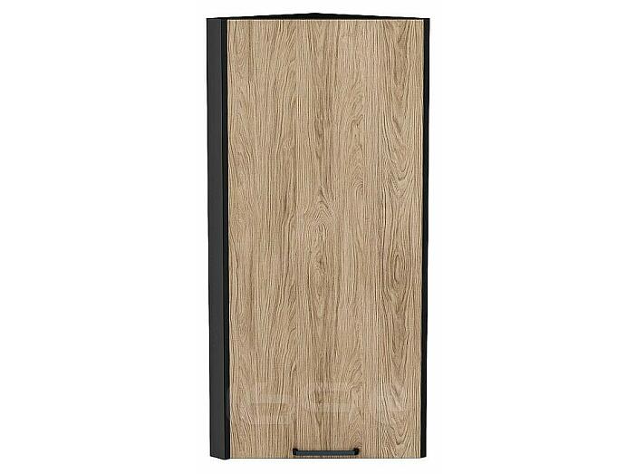 Шкаф верхний торцевой Флэт Natural Casella Oak 2S/Graphite 920*300*306