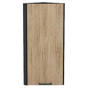 Шкаф верхний торцевой Флэт Natural Casella Oak 2S/Graphite 920*300*306