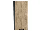 Шкаф верхний торцевой Флэт Natural Casella Oak 2S/Graphite 920*300*306