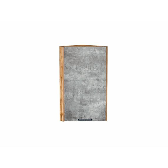 Шкаф верхний торцевой Флэт Temple Stone 2S/Дуб Вотан 716*300*306