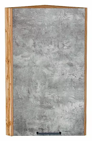 Шкаф верхний торцевой Флэт Temple Stone 2S/Дуб Вотан 716*300*306