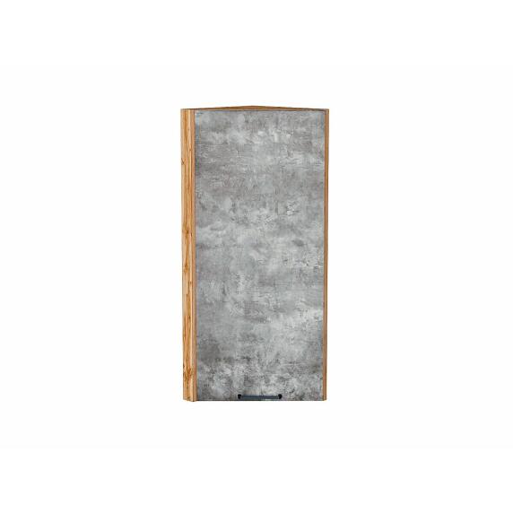 Шкаф верхний торцевой Флэт Temple Stone 2S/Дуб Вотан 920*300*306