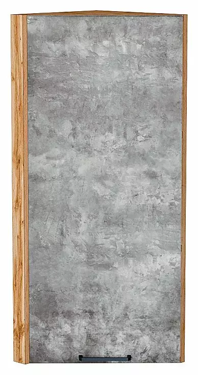 Шкаф верхний торцевой Флэт Temple Stone 2S/Дуб Вотан 920*300*306