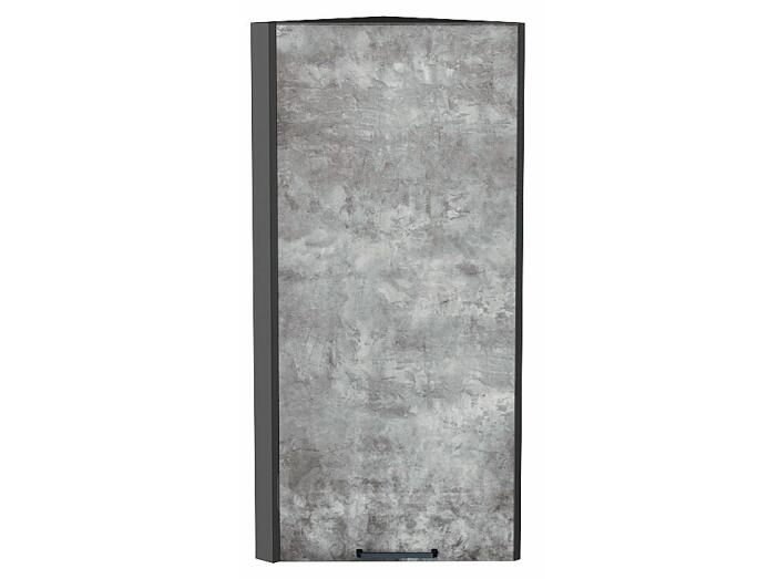 Шкаф верхний торцевой Флэт Temple Stone 2S/Graphite 920*300*306