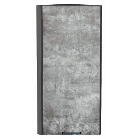 Шкаф верхний торцевой Флэт Temple Stone 2S/Graphite 920*300*306