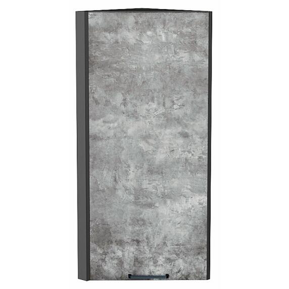 Шкаф верхний торцевой Флэт Temple Stone 2S/Graphite 920*300*306