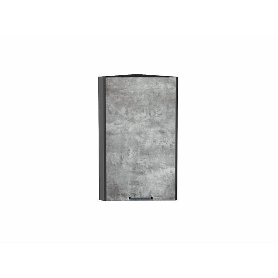 Шкаф верхний торцевой Флэт Temple Stone 2S/Graphite 716*300*306
