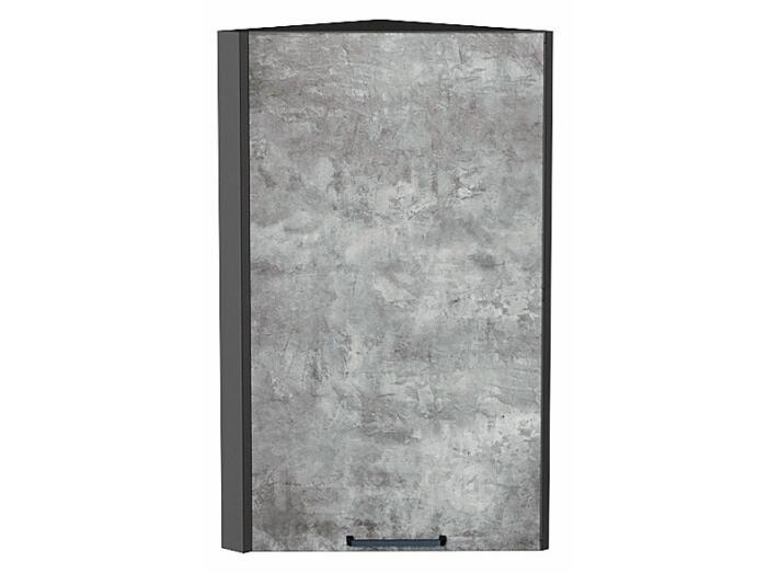Шкаф верхний торцевой Флэт Temple Stone 2S/Graphite 716*300*306
