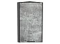 Шкаф верхний торцевой Флэт Temple Stone 2S/Graphite 716*300*306