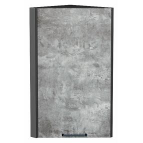 Шкаф верхний торцевой Флэт Temple Stone 2S/Graphite 716*300*306