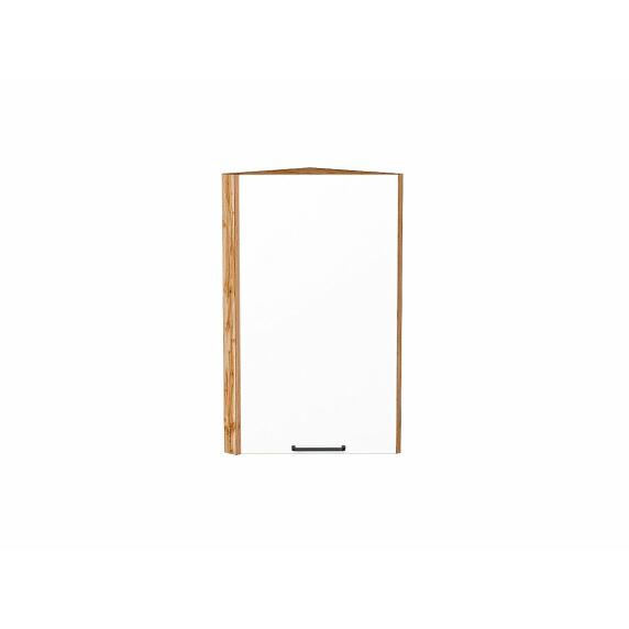 Шкаф верхний торцевой Флэт White In 2S/Дуб Вотан 716*300*306